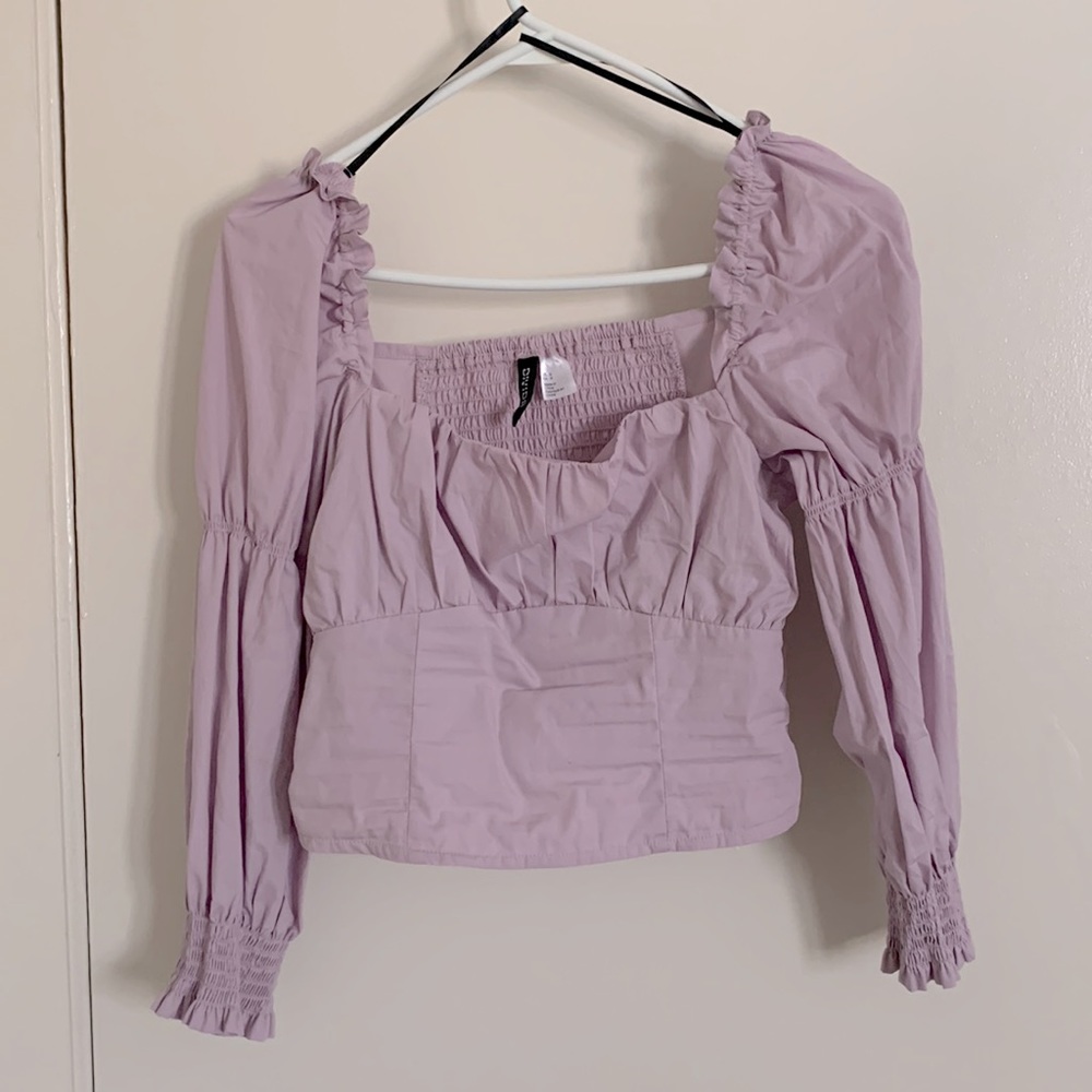 H&M Lavender Cropped Top